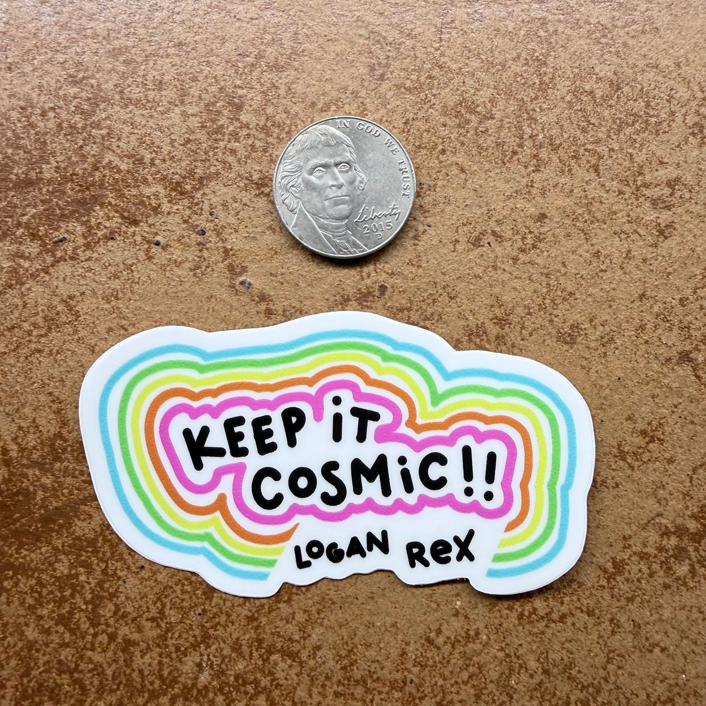 keep it cosmic!! (2.0) die-cut sticker