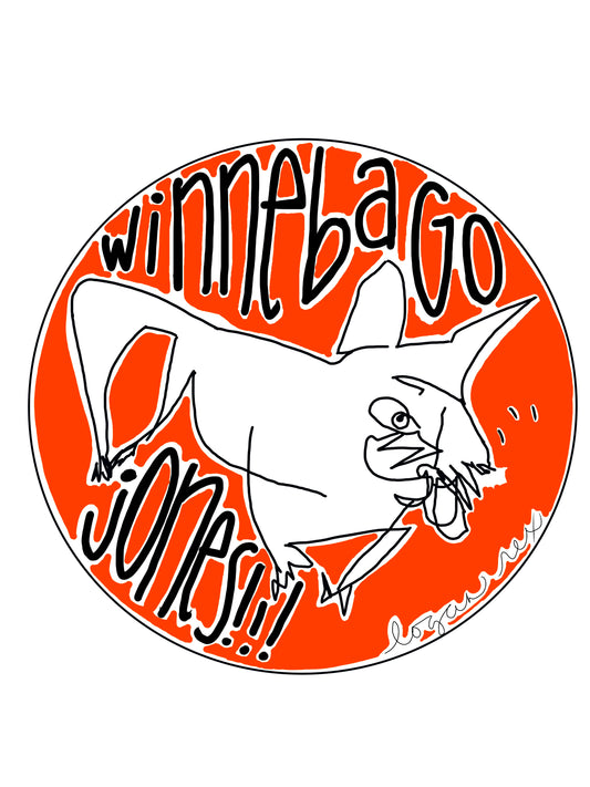 winnebago jones scribble sticker